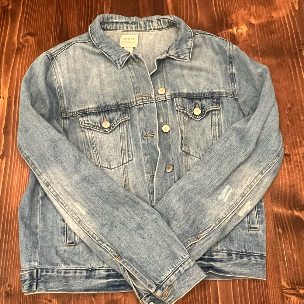 Forever 21 Classic Blue Denim Jacket